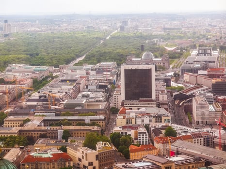 HDR Berlin aerial view photo