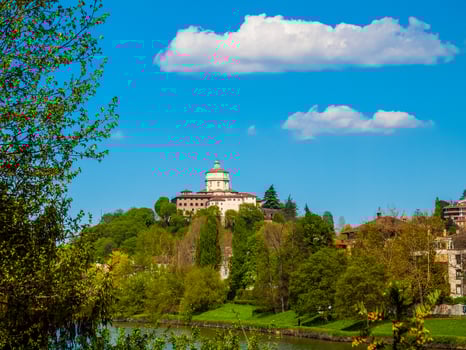 HDR Monte Cappuccini church in Turin photo