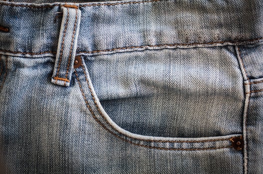 jeans pocket close up photo