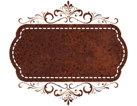 decorative old steel frame photo