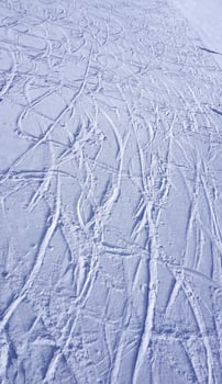 ski snow mountains field Titlis vertical photo