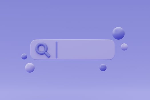 3d purple search bar,Internet window,Creative business concept,minimal style,3d rendering. photo