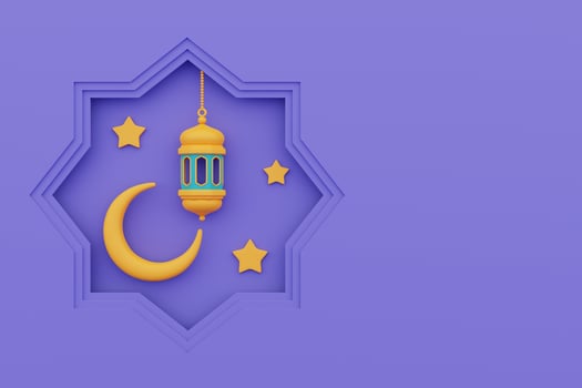 3d ramadan greetings,Islamic holiday, Raya Hari, Eid al Adha, 3d rendering. photo