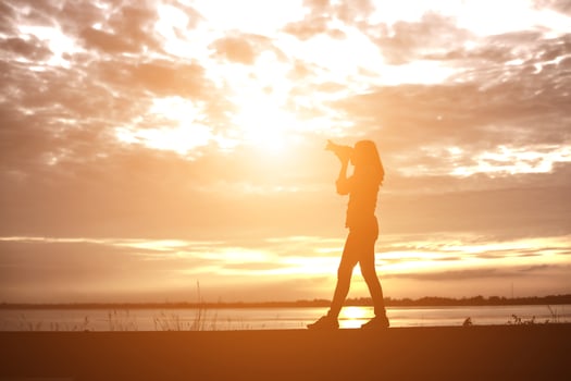 Male photographer outdoors photo