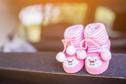Young couple expecting a new baby photo
