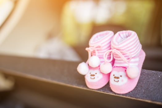 Young couple expecting a new baby photo
