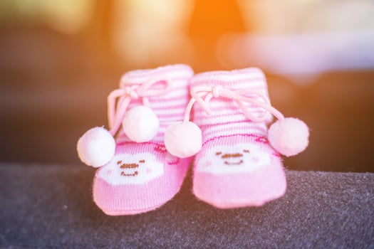 Young couple expecting a new baby photo