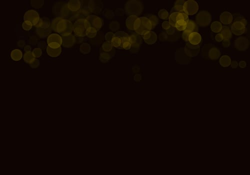 Golden yellow bokeh background  There is a sparkle of lights, Christmas and New Year party ideas. photo