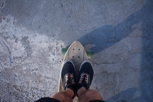 feet on a skateboard photo