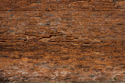 Old red brick wall texture for the background. photo
