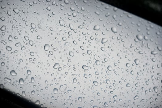 Water droplets on the body of the car photo