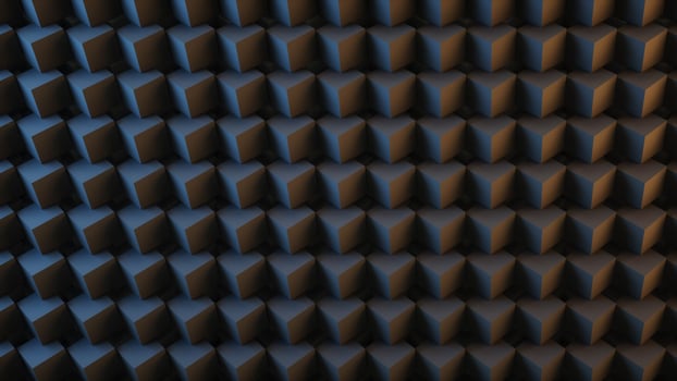 Abstract digital background mad of 3d cubes. 3d Rendering. photo