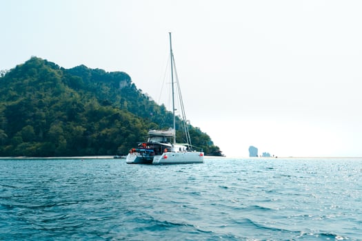 Boat trips on the seas and islands,Travel on a long-tail boat photo
