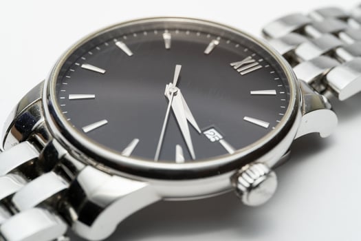 watch clock face for men design luxury on white background. photo