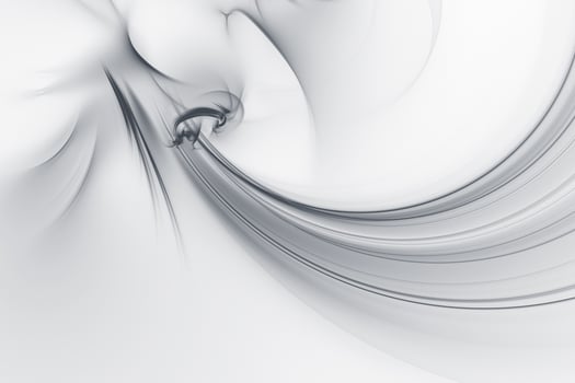 Abstract tech futuristic smoky shape element for design. Smooth generative wavy background surface 3d render photo