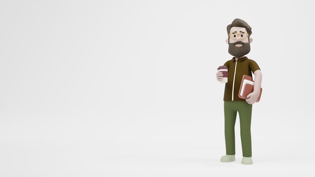 3D Man Casual Freelancer photo