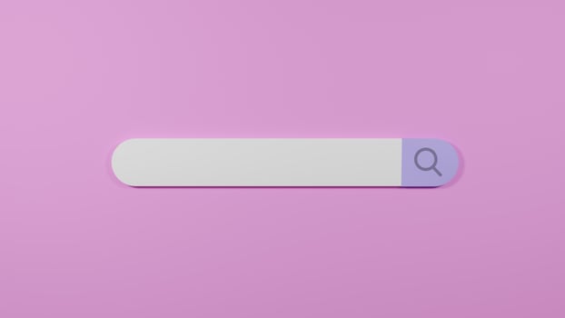 3D Search Bar Browser Data Trending Marketing photo