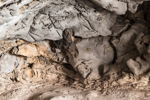 Hole cave cliff. photo