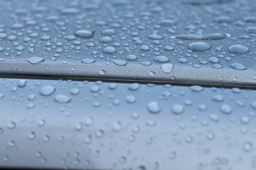 Droplets on car roof. photo