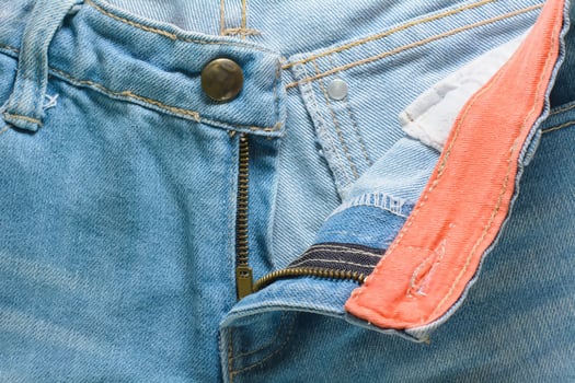 The blue jeans or blue denim clean texture. photo