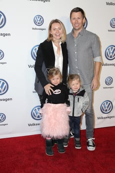 LOS ANGELES, NOV 30 - Beverly Mitchell, Kenzie Cameron, Hutton Cameron, Michael Cameron at the Volkswagens Annual Holiday Drive, In on the Goya Studios on November 30, 2018 in Los Angeles, CA photo