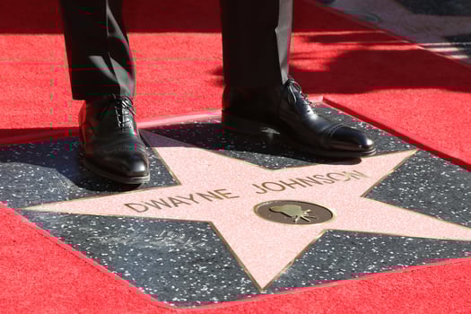 LOS ANGELES, DEC 13 - Dwayne Johnson Feet, Dwayne Johnson Star at the Dwayne Johnson Star Ceremony on the Hollywood Walk of Fame on December 13, 2017 in Los Angeles, CA photo