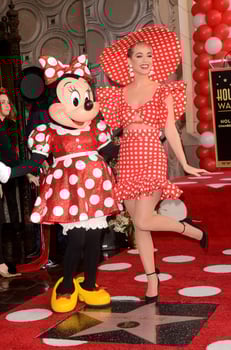 LOS ANGELES - JAN 22  Minnie Mouse, Katy Perry at the Minnie Mouse Star Ceremony on the Hollywood Walk of Fame on January 22, 2018 in Hollywood, CA photo