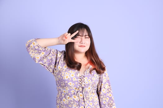 Chubby Asian Woman photo