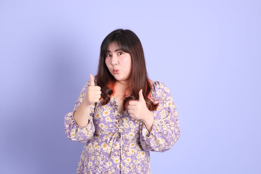 Chubby Asian Woman photo