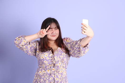 Chubby Asian Woman photo