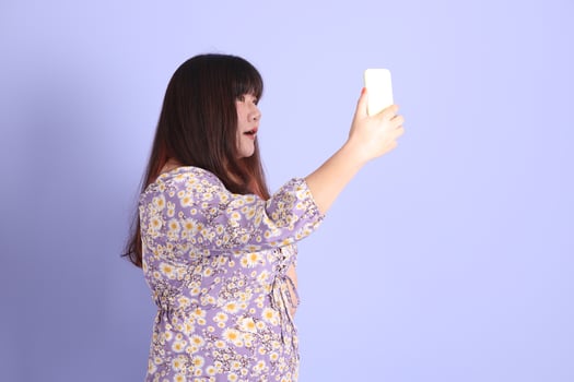 Chubby Asian Woman photo