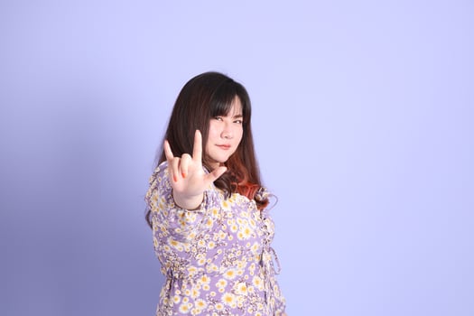 Chubby Asian Woman photo
