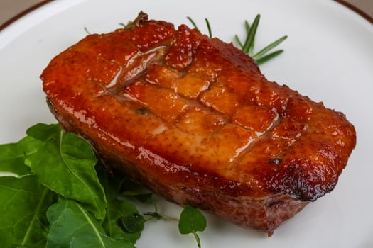 Roasted duck breast photo