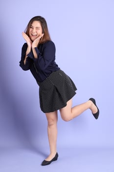 Chubby Asian Woman photo
