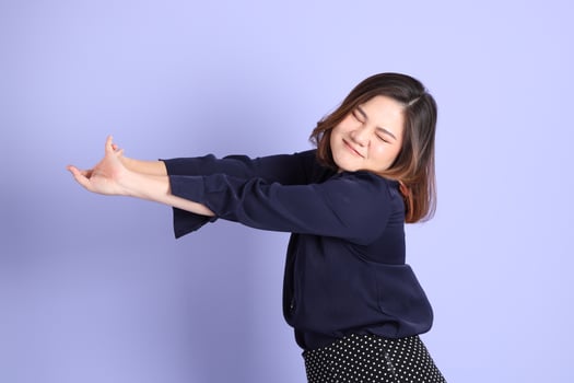 Chubby Asian Woman photo