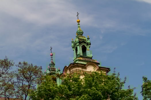 Cathedral in old town of Cracow photo