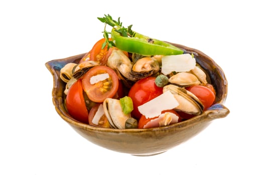 Mussells salad view photo