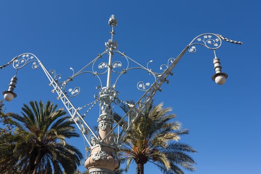 Buildings' facades of great architectural interest in the city of Barcelona - Spain photo