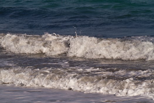 Sea waves on the Mediterranean sea photo