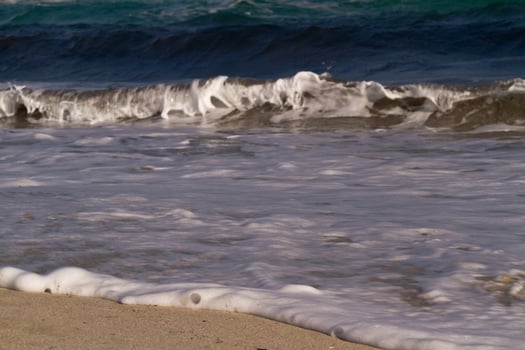 Sea waves on the Mediterranean sea photo