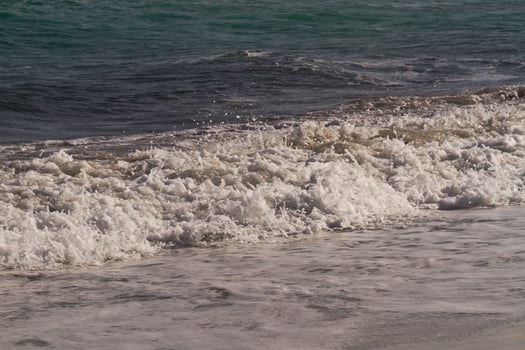 Sea waves on the Mediterranean sea photo