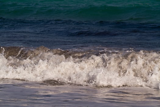 Sea waves on the Mediterranean sea photo