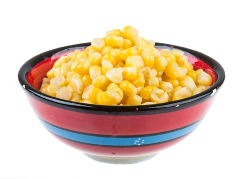 Corn on white photo