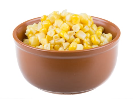Corn on white photo