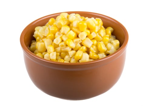 Corn on white photo