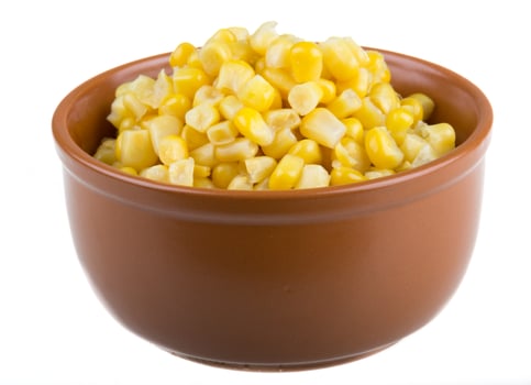Corn on white photo