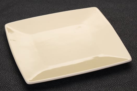 Empty ceramic plate photo