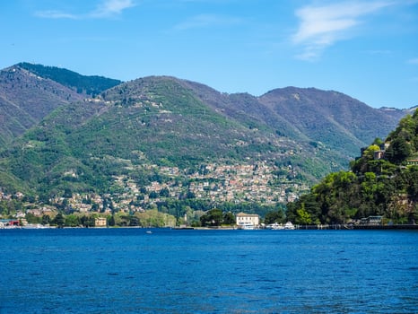HDR View of Lake Como photo
