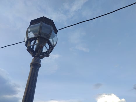 Street Light Pole in the afternoon photo