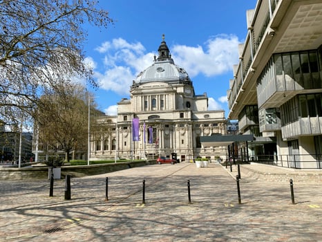 A view of St Pauls Cathedral in London photo